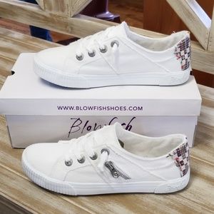 blowfish fruit sneakers leopard